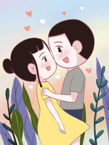 军人情侣卡通图片 军人情侣头像卡通