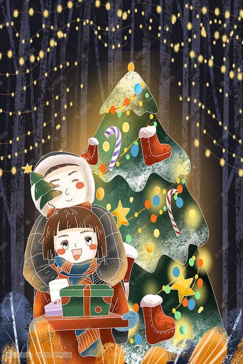 圣诞情侣图 圣诞情侣照片