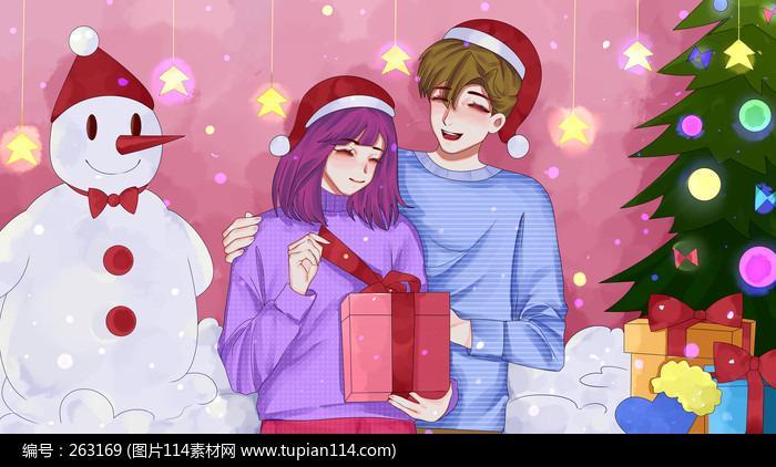 圣诞情侣图 圣诞情侣照片