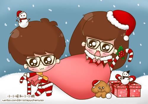 圣诞情侣图 圣诞情侣照片
