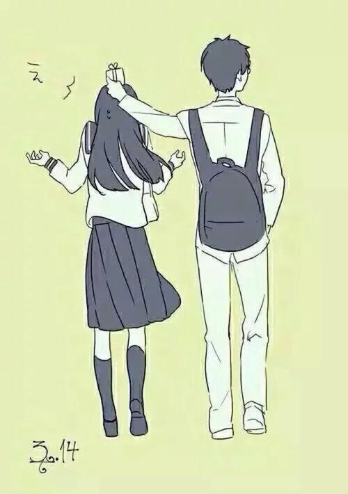 动画情侣图片 卡通动漫情侣图