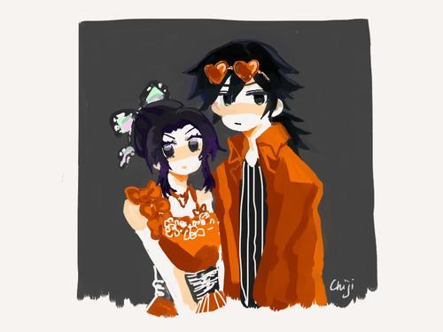 蝴蝶忍义勇情侣图片 富冈义勇和蝴蝶忍情头