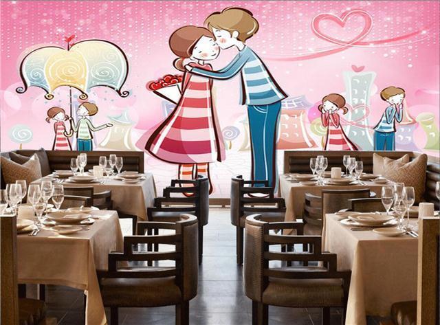 情侣背景墙图片两人一张 情侣照片墙背景