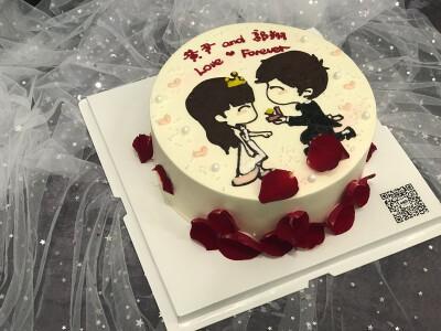 蛋糕图片情侣 情侣浪漫蛋糕的图片