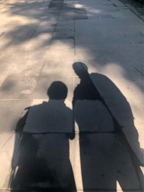 夜晚情侣牵手影子图片 夜晚情侣拥抱影子图片