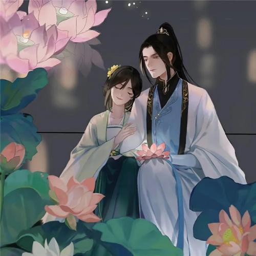 古风情侣图片一男一女 情头古风一男一女图片