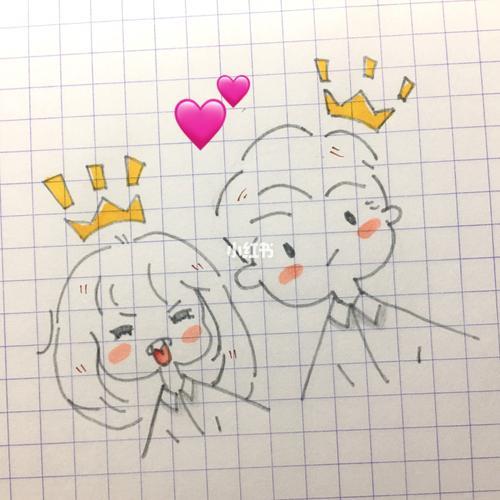 情侣小人图片 小人头像情侣