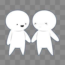 情侣小人图片 小人头像情侣
