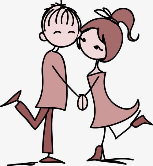 情侣小人图片 小人头像情侣