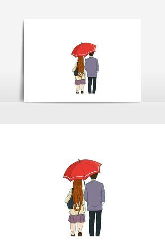 情侣打伞图片 情侣撑伞图片