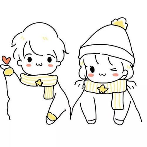 情侣图片简笔画 情侣图片恋爱简笔画图片