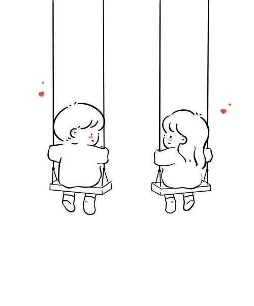 情侣图片简笔画 情侣图片恋爱简笔画图片