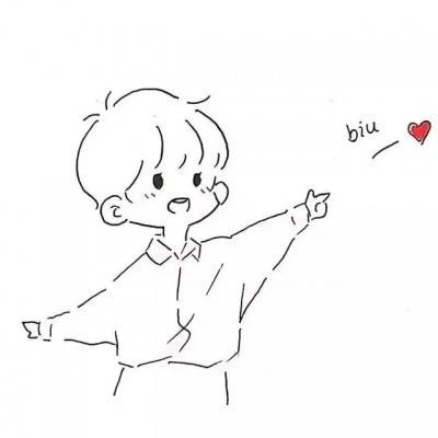 情侣图片简笔画 情侣图片恋爱简笔画图片