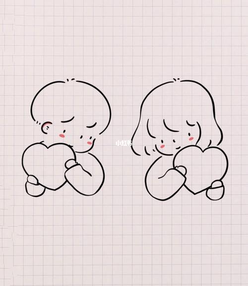 情侣简笔画图片 情侣画图片简笔画