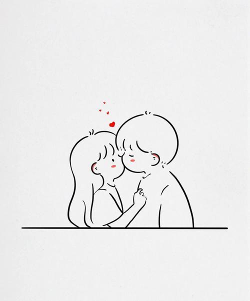 情侣简笔画图片 情侣画图片简笔画