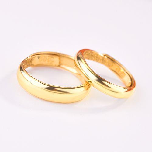 情侣黄金戒指图片大全 黄金情侣对戒图片大全