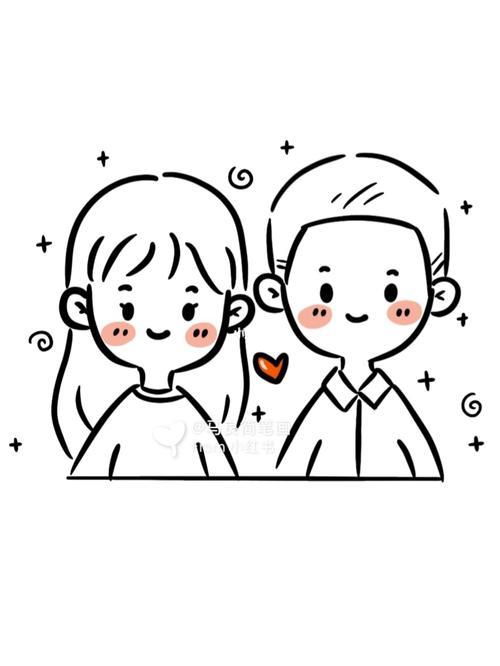 情侣绘画图片 画情侣图片大全简单又好看