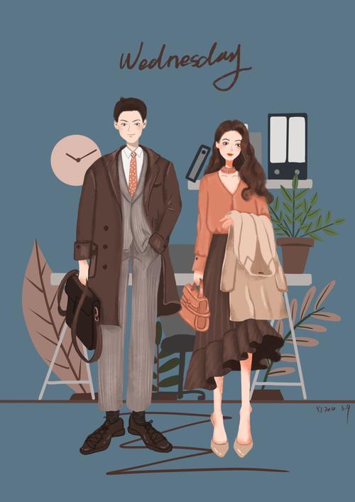 情侣绘画图片 画情侣图片大全简单又好看