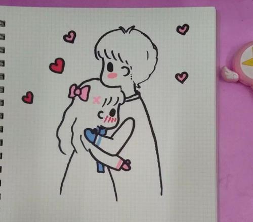 情侣绘画图片 画情侣图片大全简单又好看