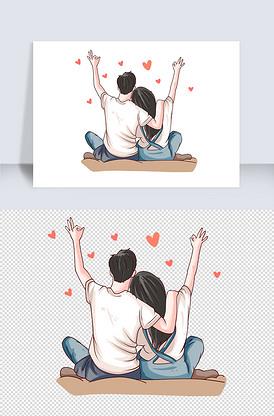 情侣跨年的图片 情侣跨年卡通图片