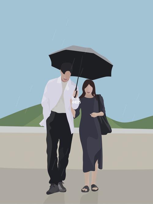 情侣插画图片 情侣绘画图片