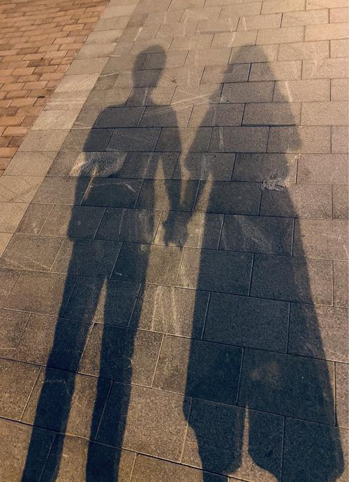 影子情侣图片 情侣两人影子照片真实