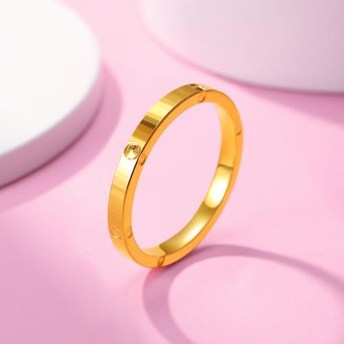 黄金情侣戒指图片 黄金情侣对戒图片