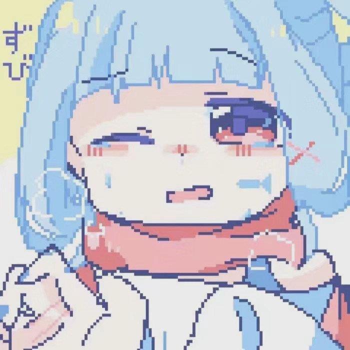 像素风可爱女头图片 像素风女生头像微信图片