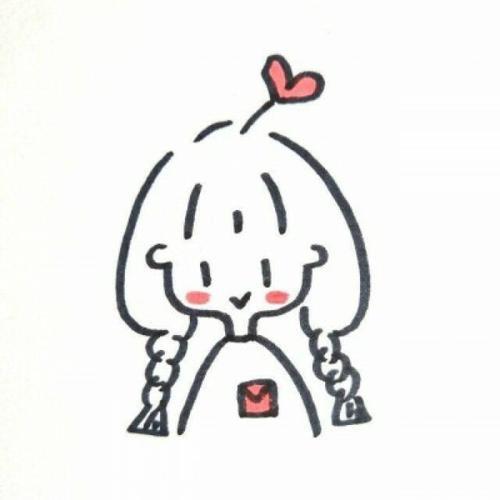 女生头像简笔画 女生头像简笔画图片帅气