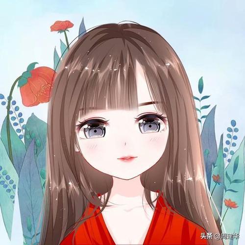 女人最适合的微信头像卡通 微信卡通图片头像女生
