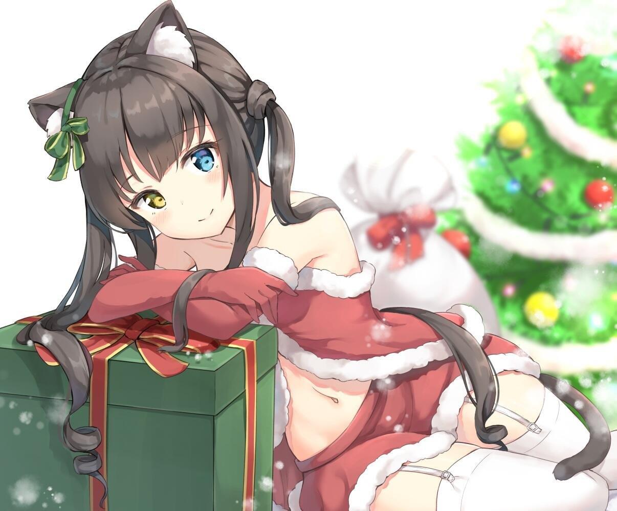 圣诞节可爱女生头像 圣诞节动漫头像图片