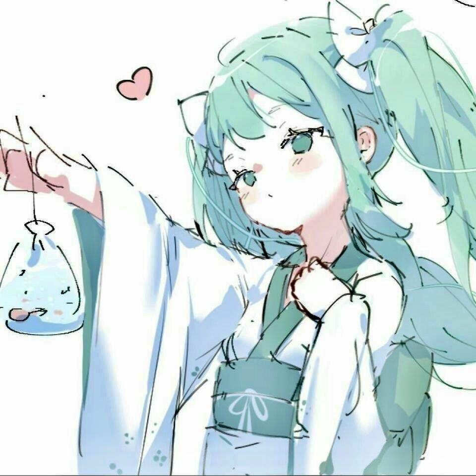 绿色系的图片女生动漫头像 绿色系女生动漫头像可爱图片