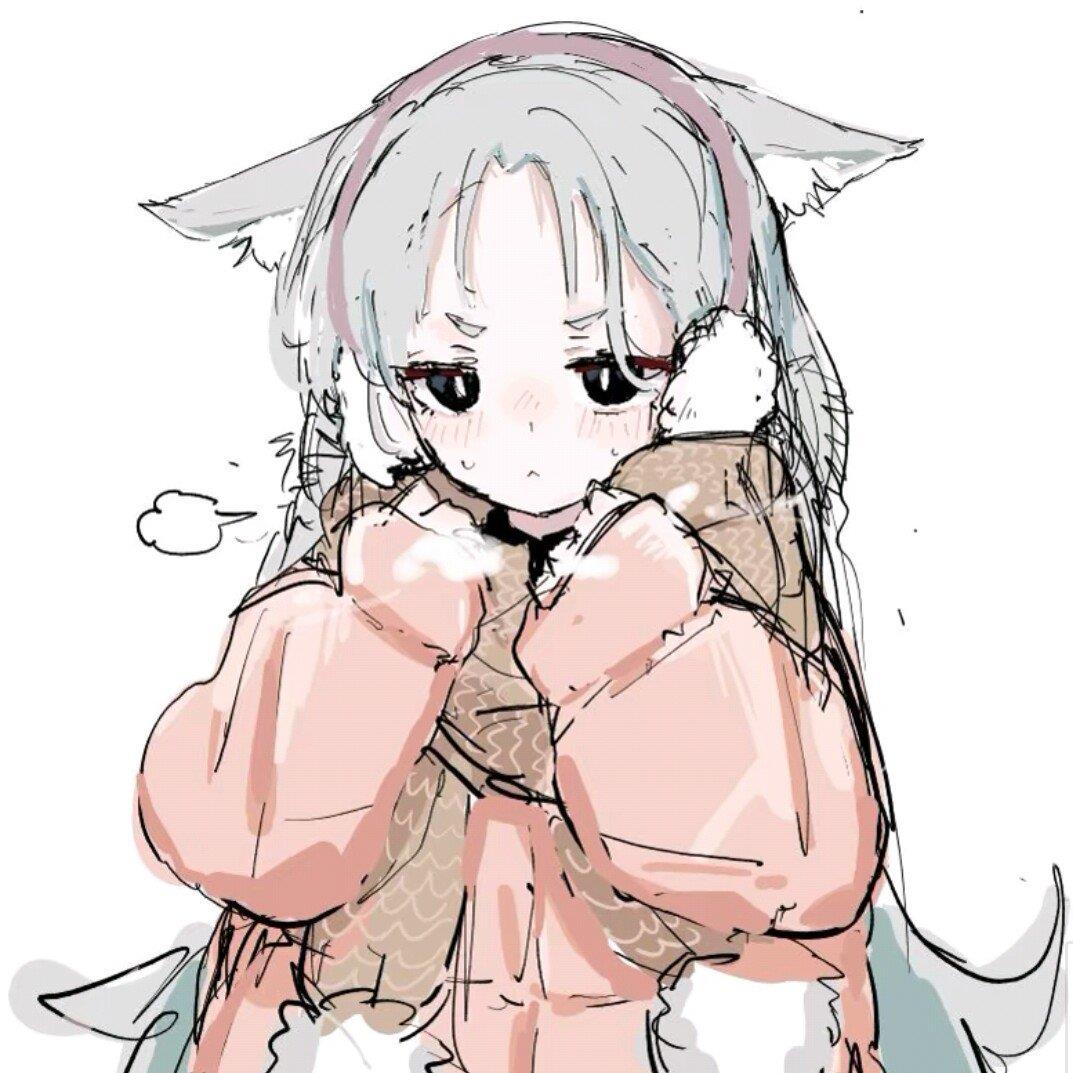 猫耳女生动漫头像 猫耳女生简笔画头像大全