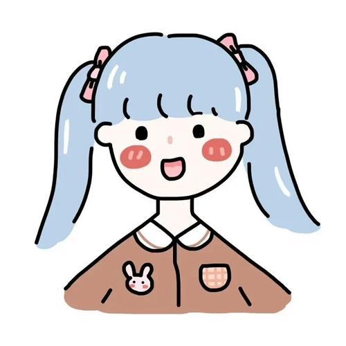 女孩卡通头像 女孩卡通头像图片可爱简笔画