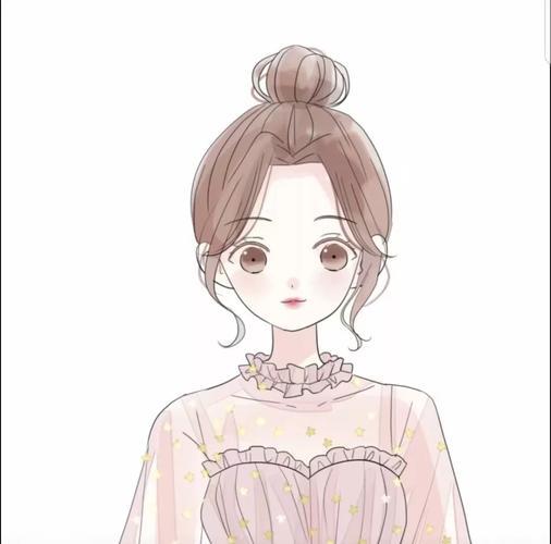 卡通女孩头像 扎马尾的卡通女孩头像图片