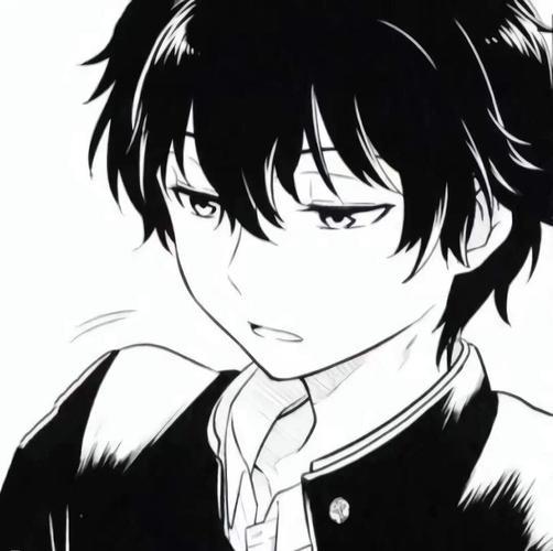 动漫黑白头像 动漫黑白头像图片男