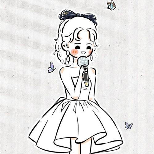 简笔画头像女 简笔画美女头像