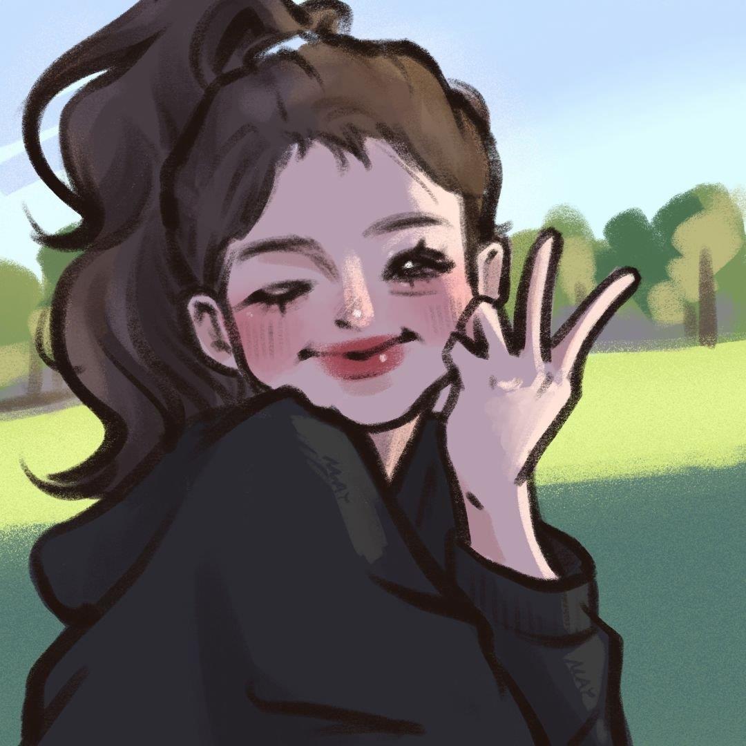 手绘风格女生头像 女生手绘微信头像大全