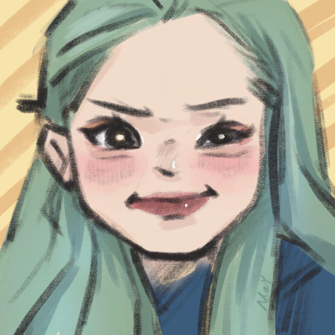 手绘风格女生头像 女生手绘微信头像大全