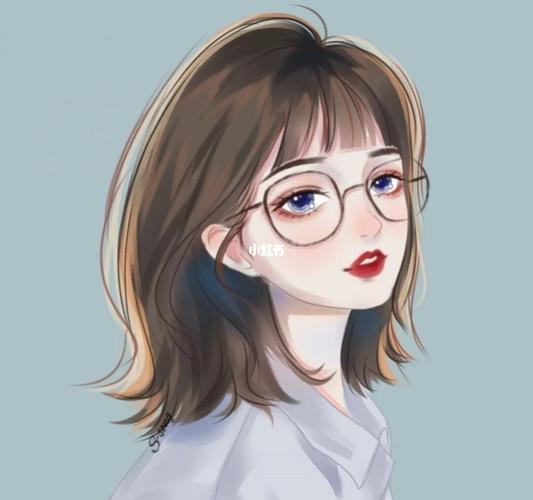 短发卡通头像女 卡通短发女孩头像