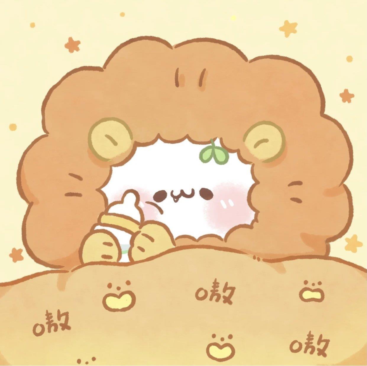可爱小动物卡通头像 睡觉的小动物卡通头像大全