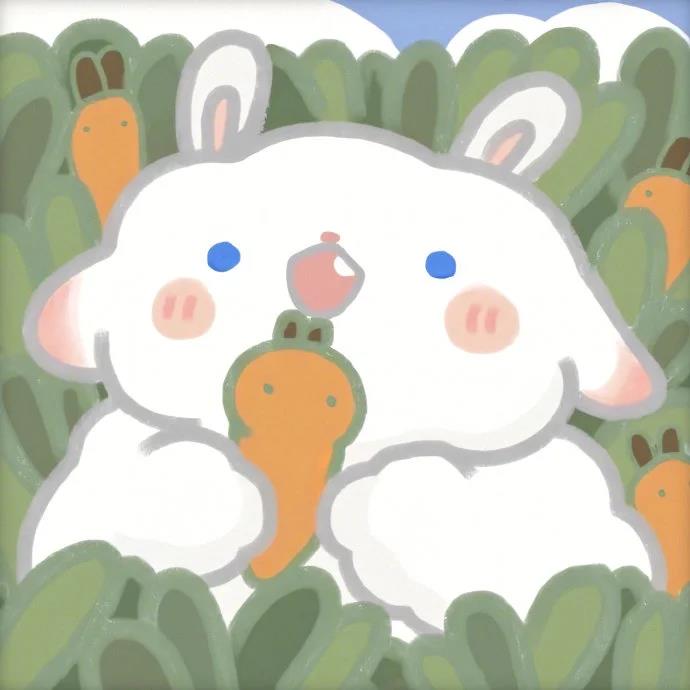 手绘小羊头像卡通图片 可爱小羊卡通绘画图片头像