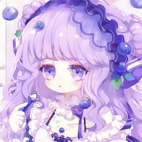 紫色系女生头像 可爱女生头像紫色系