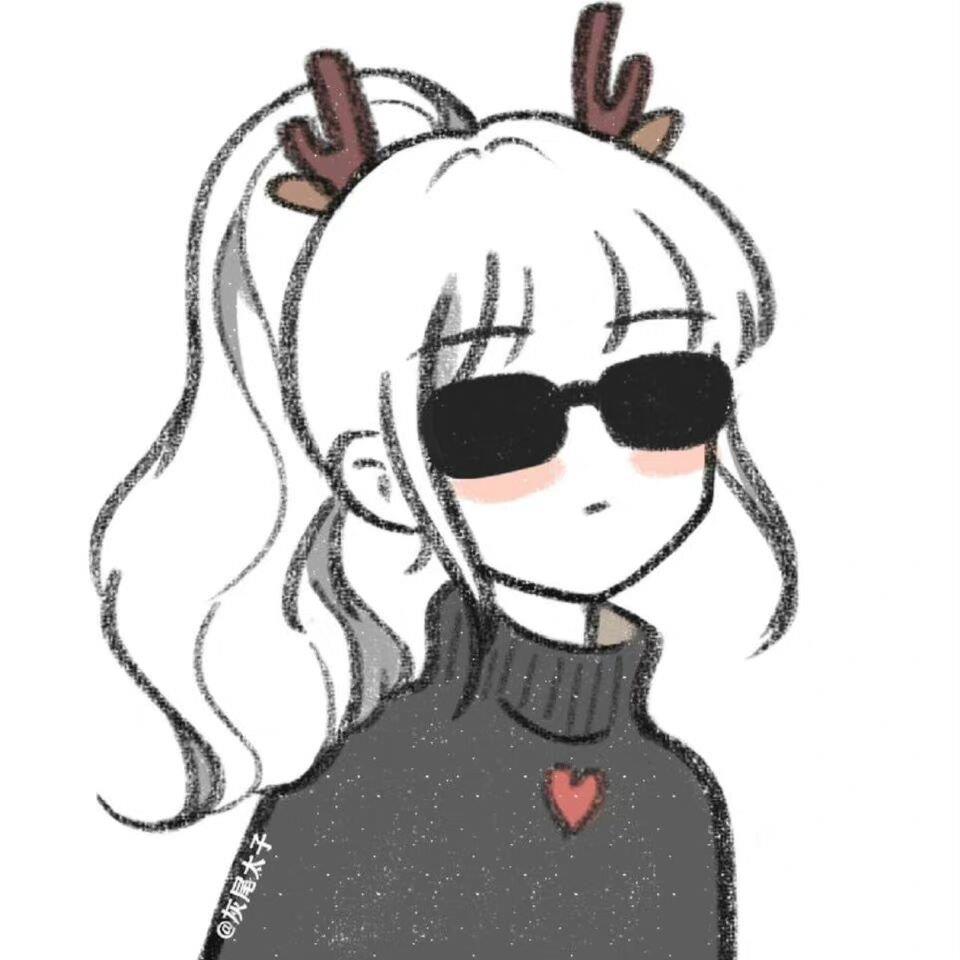 戴墨镜的女生头像 戴墨镜卡通头像女生图片