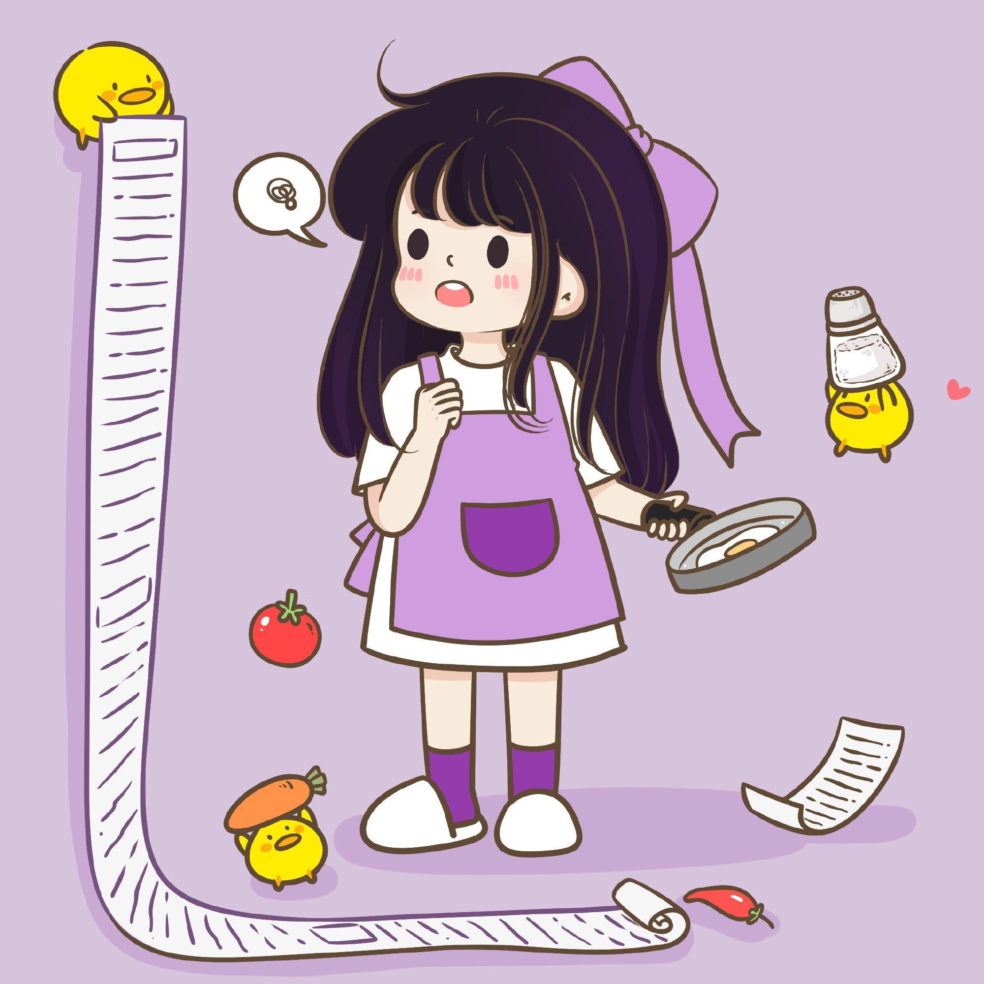 卡通厨娘头像 可爱厨娘高清头像大全