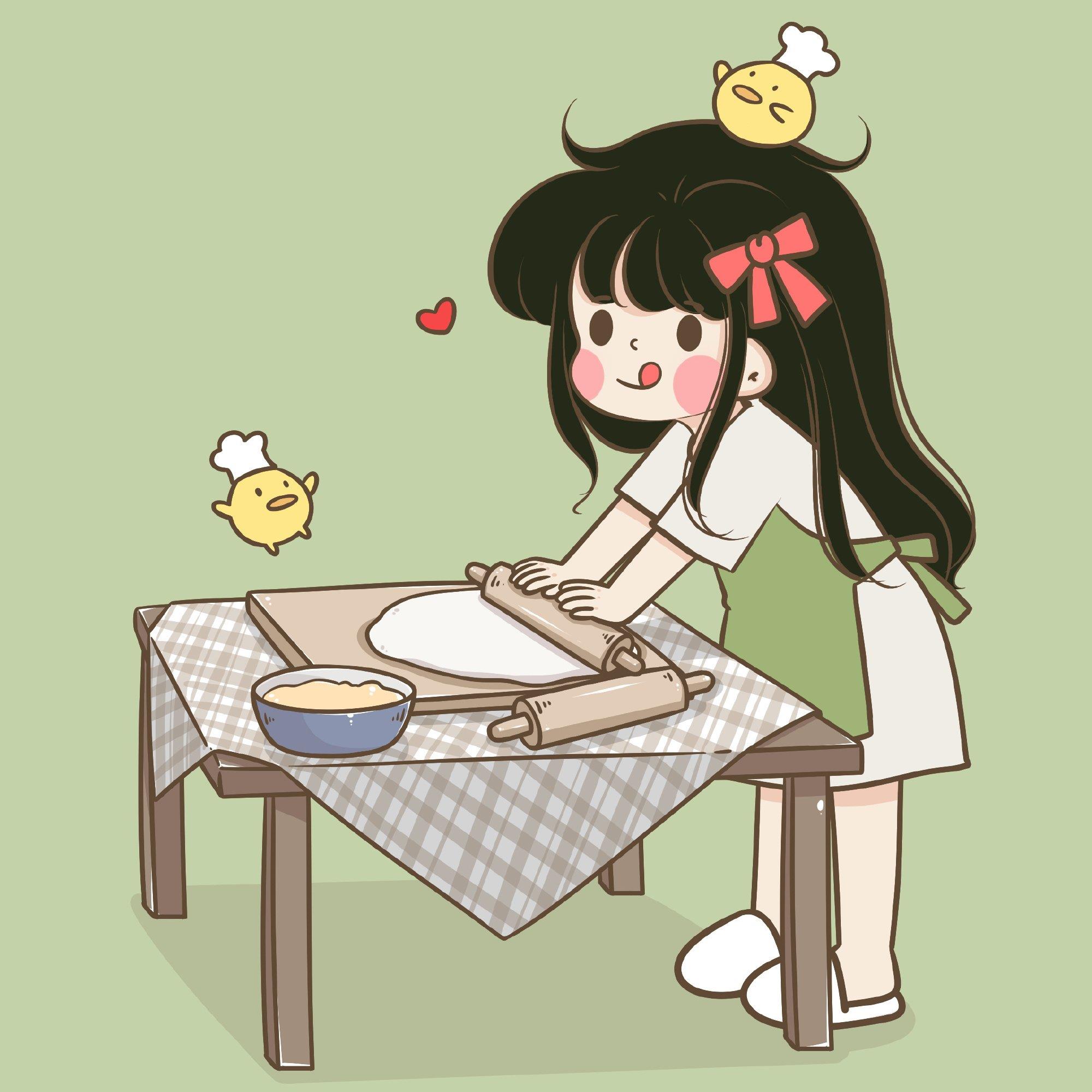 卡通厨娘头像 可爱厨娘高清头像大全