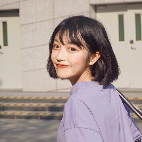 短发女生头像 女学生短发发型图片
