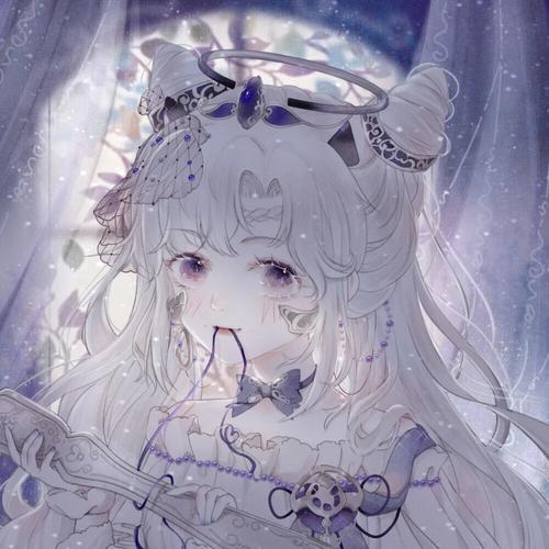 动漫少女头像 蓝色系动漫少女头像图片