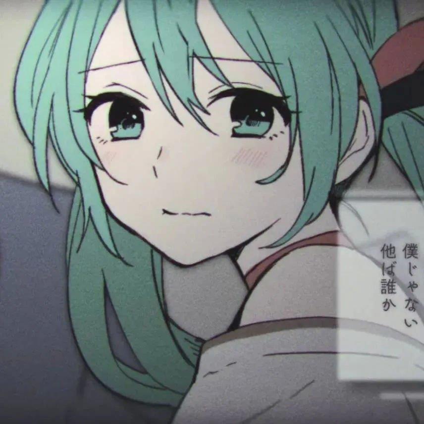 绿色系女生头像动漫图片 动漫绿色头发女孩头像大全