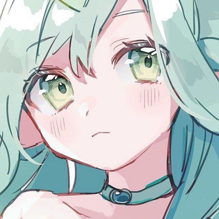 绿色系女生头像动漫图片 动漫绿色头发女孩头像大全